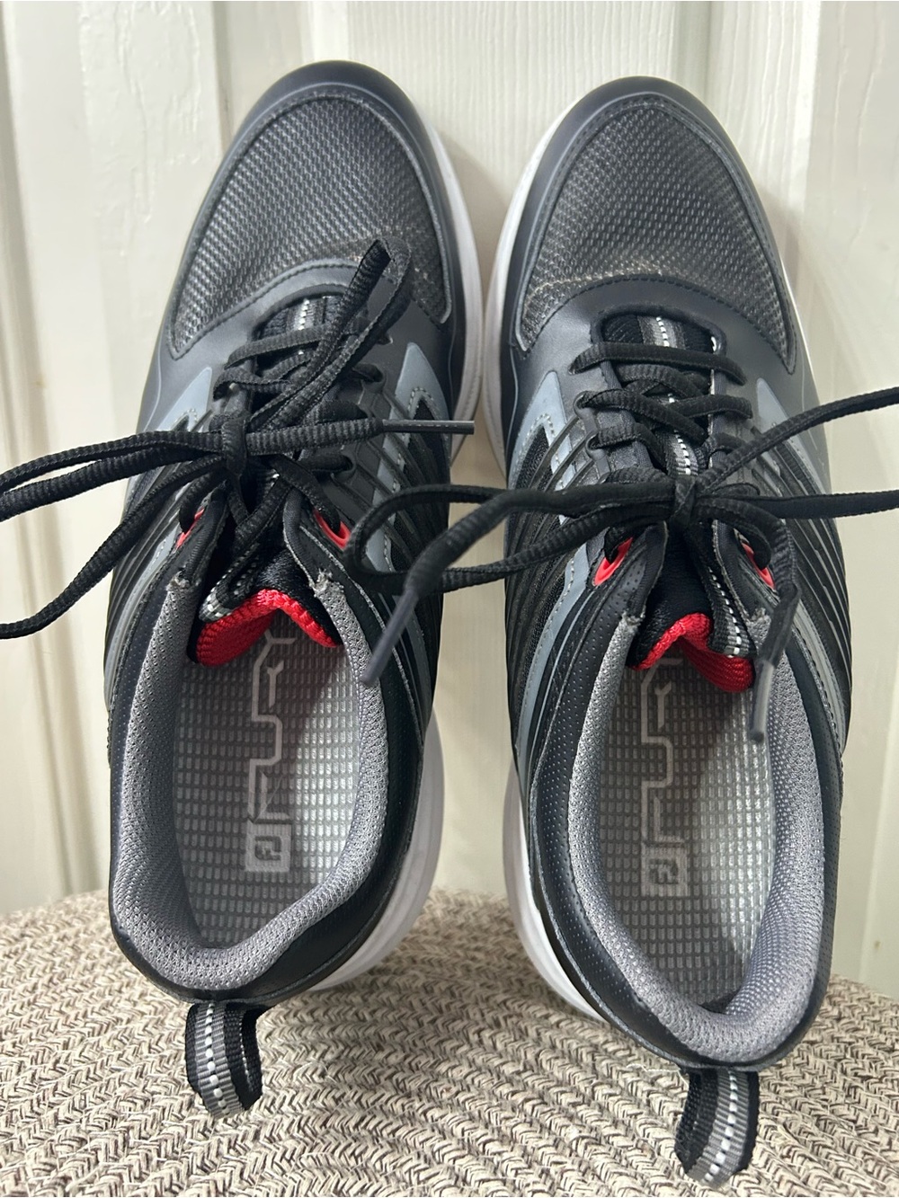 Mens FootJoy FJ Fury Golf Shoes 51103 Black /Grey/Red Sz 8M - Picture 8 of 10